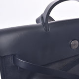 HERMES エルメス エールバッグジップ 黒 シルバー金具 刻印不明 ユニセックス トワルアッシュベルリンヌ/レザー 2WAYバッグ ABランク 中古 銀蔵