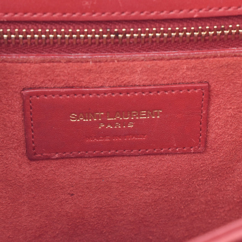 Yves Saint Laurent Ives Saint Laurent Yumo Vericite Red Women's Curf Shoulder Bag B Rank Used Sinkjo