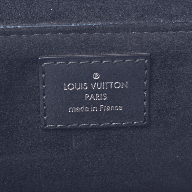 Louis Vuitton Louis Vuitton Damier Cobalt Newport Messenger PM Navy System / Black N41587 Men's Duma Eco Barl Cambas Shoulder Bag AB Rank Used Sinkjo