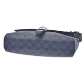 Louis Vuitton Louis Vuitton Damier Cobalt Newport Messenger PM Navy System / Black N41587 Men's Duma Eco Barl Cambas Shoulder Bag AB Rank Used Sinkjo