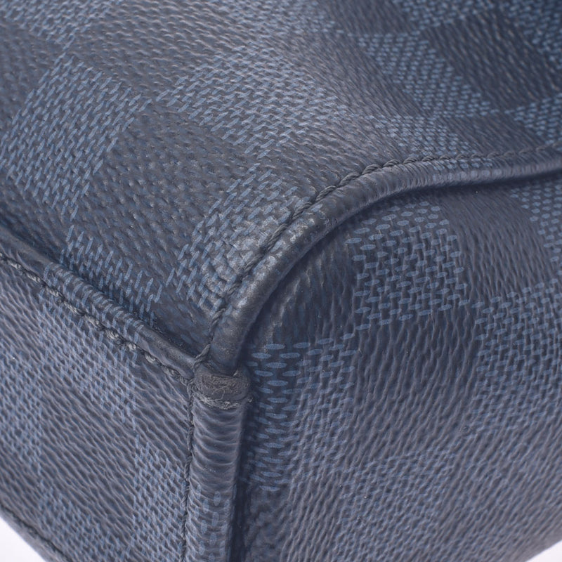 路易威登路易威登Damier Cobalt Newport Messenger PM海军系统/黑色N41587男士Duma Eco Barl Cambas单肩包AB排名使用Sinkjo