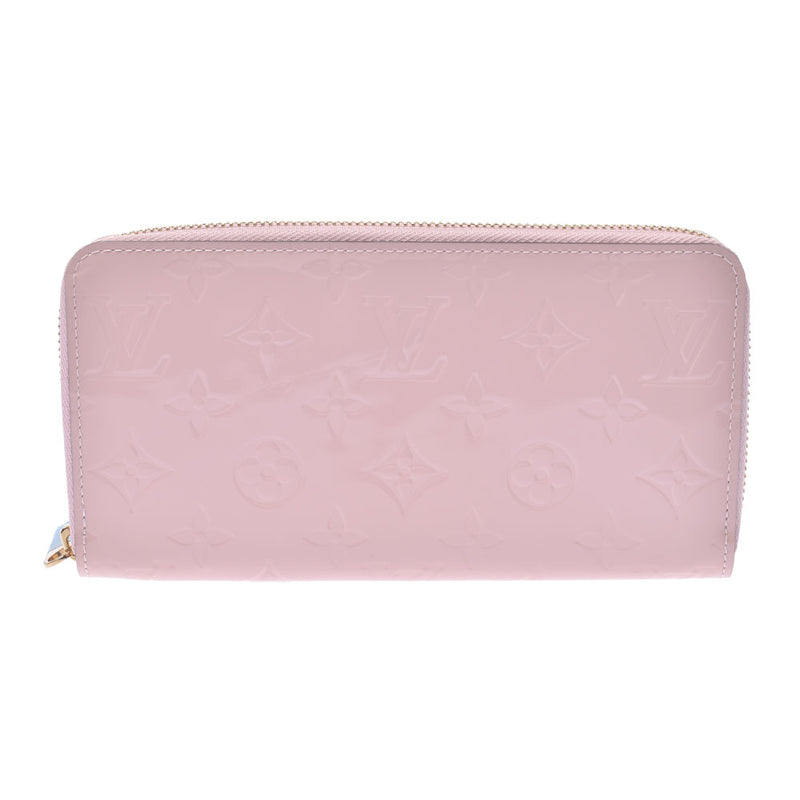 Louis Vuitton Louis Vuitton Verni Jippy Wallet Old Rose Angelique M90076 Women's Monogram Verni Long Wallet A-Rank Used Silgrin