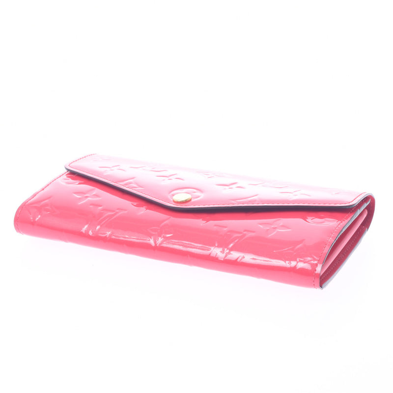 Louis Vuitton Monogram Vernis Patent Leather Sarah Wallet Hot Pink