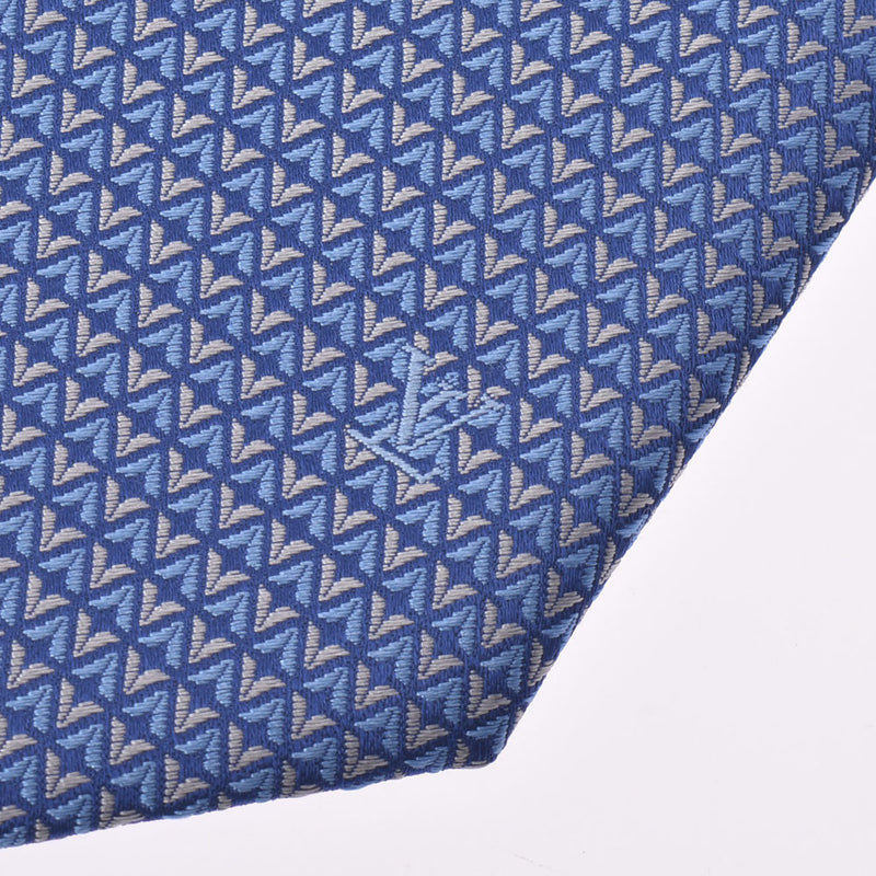 Louis Vuitton Louis Vuitton Kravat Diamond Bui Marine M71200 Men's Silk 100% Necktie Unused Silgrin