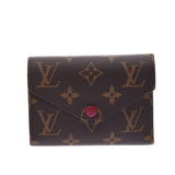 Louis Vuitton Louis Vuitton Monogram Portfoille Victory Noodle Compact Wallet Fusha M41938 Unisex Monogram Canvas Three Folded Wallets A-Rank Used Sinkjo