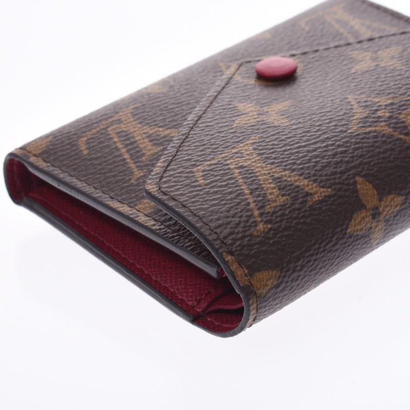 Louis Vuitton Louis Vuitton Monogram Portfoille Victory Noodle Compact Wallet Fusha M41938 Unisex Monogram Canvas Three Folded Wallets A-Rank Used Sinkjo