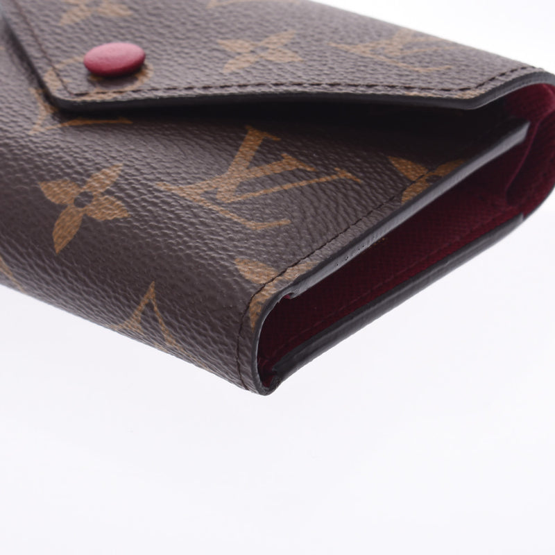 Louis Vuitton Louis Vuitton Monogram Portfoille Victory Noodle Compact Wallet Fusha M41938 Unisex Monogram Canvas Three Folded Wallets A-Rank Used Sinkjo