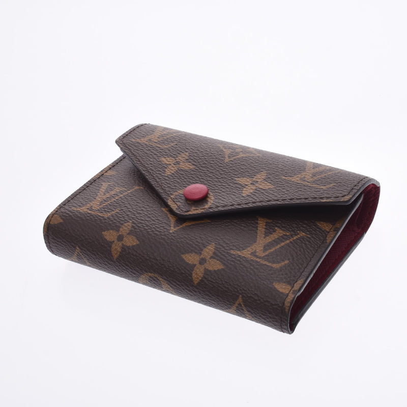 Louis Vuitton Louis Vuitton Monogram Portfoille Victory Noodle Compact Wallet Fusha M41938 Unisex Monogram Canvas Three Folded Wallets A-Rank Used Sinkjo