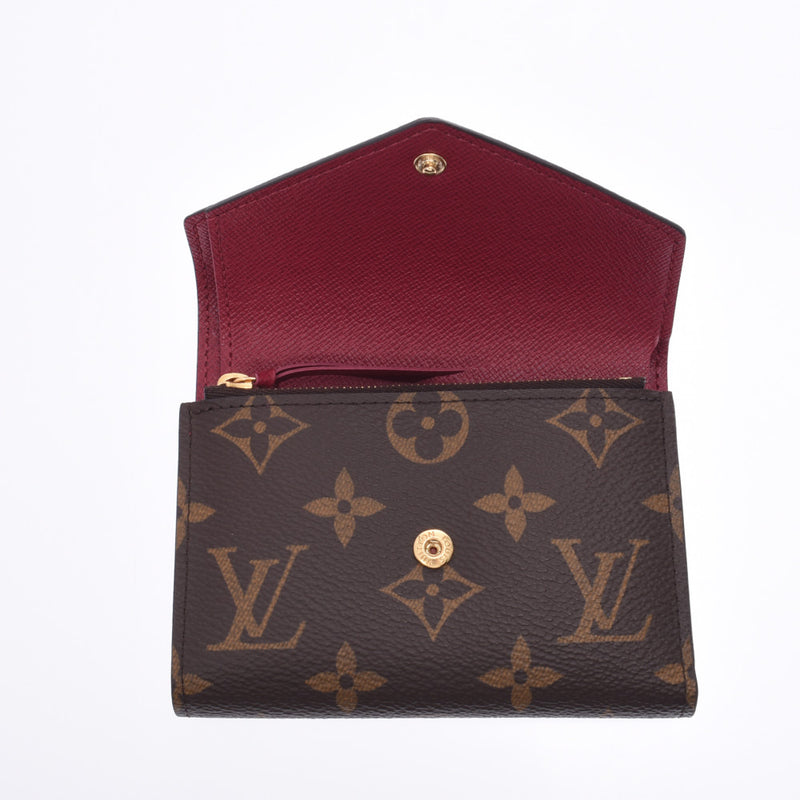 Louis Vuitton Louis Vuitton Monogram Portfoille Victory Noodle Compact Wallet Fusha M41938 Unisex Monogram Canvas Three Folded Wallets A-Rank Used Sinkjo