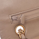 CHANEL シャネル マトラッセ チェーンショルダー 23cm ニ重蓋 ベージュ ゴールド金具 レディース ラムスキン ショルダーバッグ Bランク 中古 銀蔵