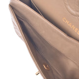 CHANEL シャネル マトラッセ チェーンショルダー 23cm ニ重蓋 ベージュ ゴールド金具 レディース ラムスキン ショルダーバッグ Bランク 中古 銀蔵