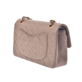 CHANEL Chanel Matrass chain Shoulder 23CM Negel Beige Gold Bracket Ladies Lamskin Shoulder Bag B Rank Used Silgrin