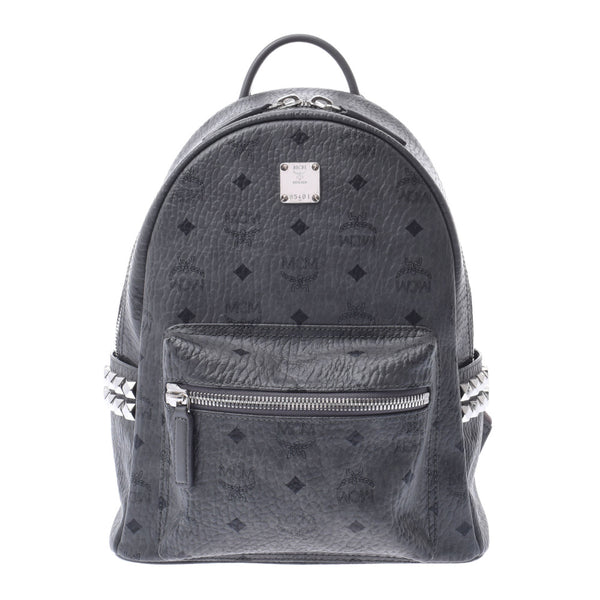 MCM MCM Backpack Studs Gray Women's Curf Rucks Day Pack A-Rank Used Silgrin