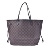 LOUIS VUITTON Louis Vuitton Damier Neverfull MM Brown N51105 Unisex Damier Canvas Tote Bag AB Rank Used Ginzo