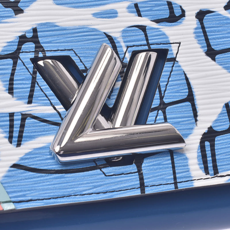 Louis Vuitton Louis Vuitton Epiportfoille扭曲链Aqua模式蓝色M56237女装EpiSeser链钱包AB排名使用Silgrin