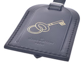 Louis Vuitton Louis Vuitton Key Design Name Tag Black Unisex Leather Brand Accessories Unused Silgrin