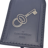 Louis Vuitton Louis Vuitton Key Design Name Tag Black Unisex Leather Brand Accessories Unused Silgrin