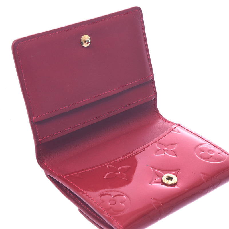Louis Vuitton Louis Vuitton Verni Lodlow Purses Pom Damur M91978 Women's Monogram Verni Coin Case B Rank Used Silgrin