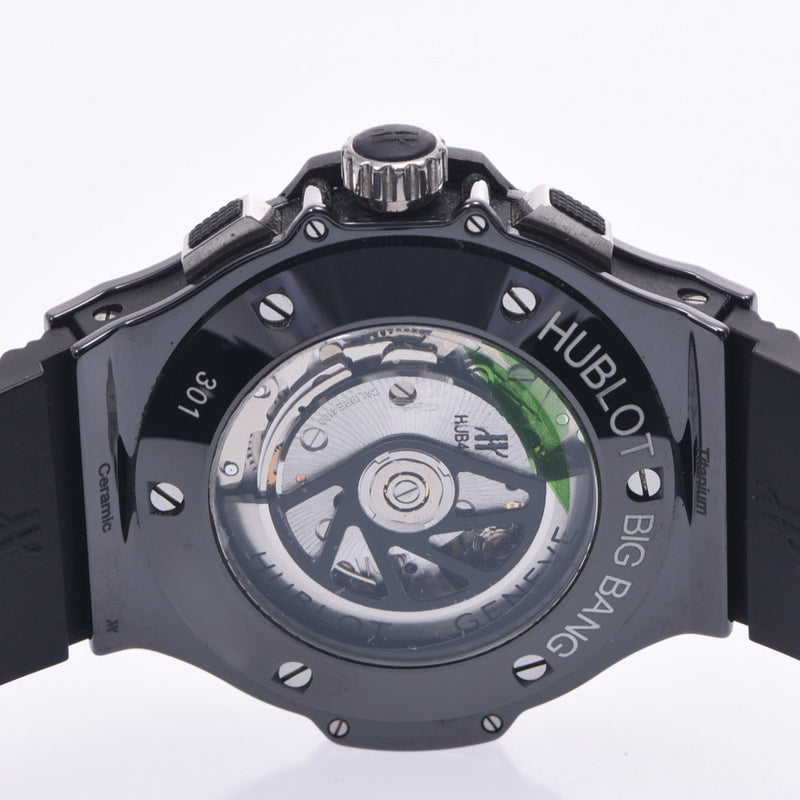 HUBLOT Hublot Hublot 大爆炸黑魔法 301.CX.130.RX 男士 SS/陶瓷/钛/橡胶手表自动绕组黑色表盘 A 级二手银藏