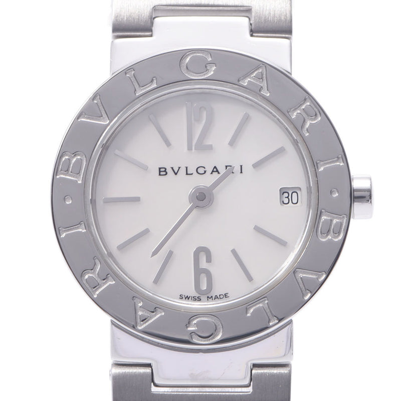 Bvlgari Bulgari Burgari Burgari 23 BB23SS女士SS手表石英白色壳形塑造A-Rank二手水池