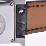 HERMES Hermes Ramsis Bezel Diamond HH1.235 Ladies SS/Leather Watch Quartz Shell Dial A Rank Used Ginzo