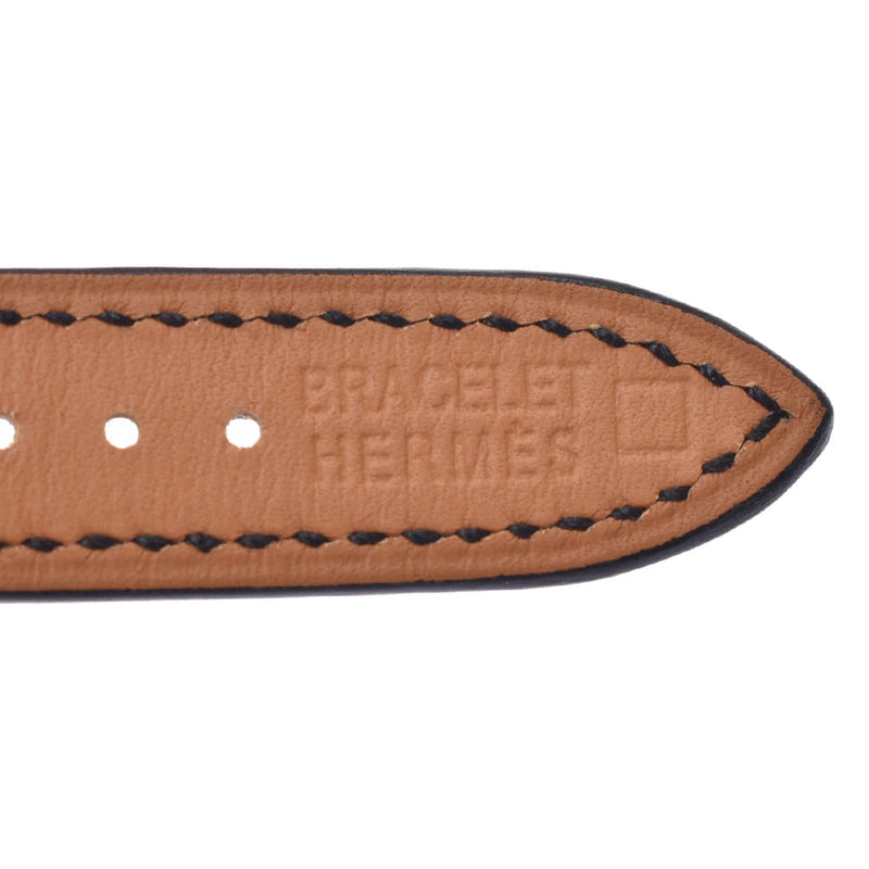 Hermes Hermes Ramsis Bezel Diamond HH1.235女士SS /皮革手表石英壳阴影A级使用SILGRIN