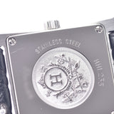 Hermes Hermes Ramsis Bezel Diamond HH1.235女士SS /皮革手表石英壳阴影A级使用SILGRIN