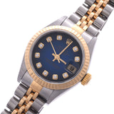 ROLEX Rolex Day Just 10P Diamond 79173G Women's YG / SS Watch Automatic Wound Blue Gradation Diagram A-Rank Used Sinkjo