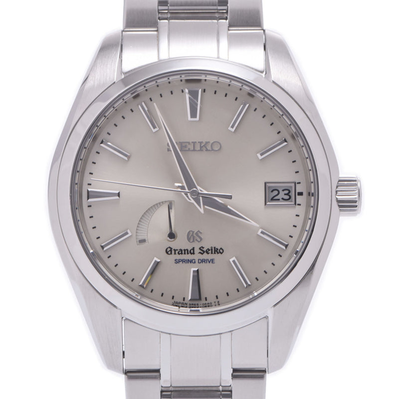 SEIKO セイコー グランドセイコー スプリングドライブ SBGA001/9R65-0AA0 メンズ SS 腕時計 自動巻き シルバー文字盤 Aランク 中古 銀蔵
