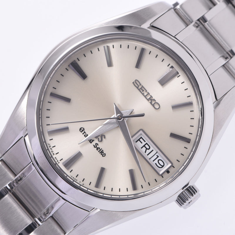 SEIKO セイコー グランドセイコー SBGT035/9F83-0AHO ユニセックス SS 腕時計 クオーツ シルバー文字盤 Aランク 中古 銀蔵