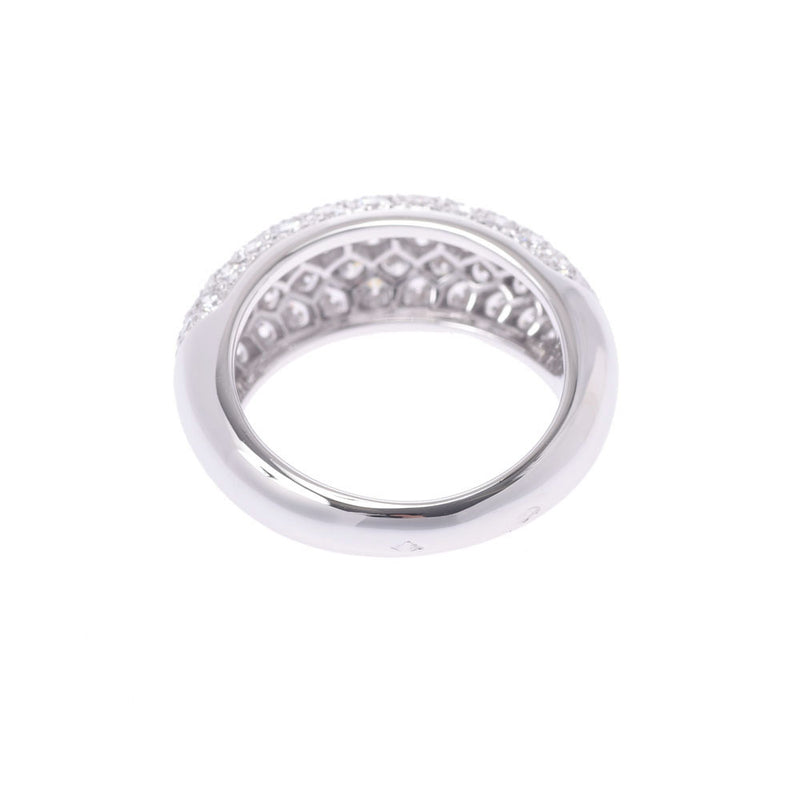 Boucheron Bushron Pave Diamond No. 13 Unisex K18WG Ring, Ring A-Rank Used Silgrin