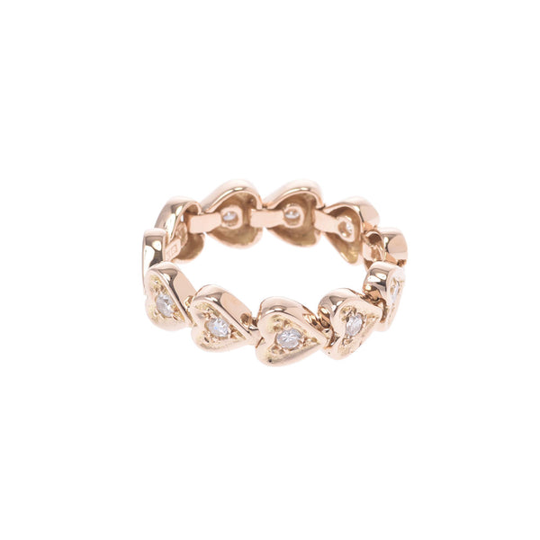 Nina Ricci Nina Rich Heart Motif 12 Ladies Diamond / K18 YG Ring / Ring A-Rank Used Sinkjo