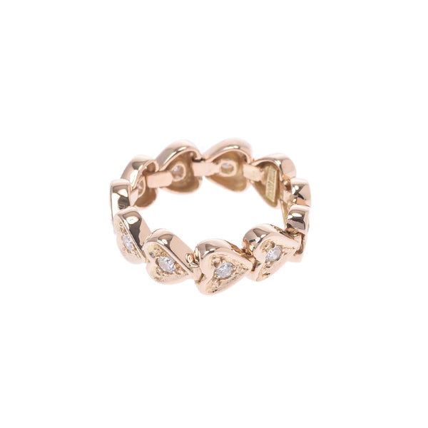 Nina Ricci Nina Rich Heart Motif 12 Ladies Diamond / K18 YG Ring / Ring A-Rank Used Sinkjo