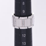 CARTIER Cartier Tank Francaise Half Diamond LM #51 No.11 Ladies K18WG Ring Ring A Rank Used Ginzo