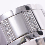CARTIER Cartier Tank Francaise Half Diamond LM #51 No.11 Ladies K18WG Ring Ring A Rank Used Ginzo