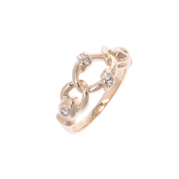 Mouawad Moard Diamond 0.10ct 11 Ladies K18 YG Ring / Ring A-Rank Used Sinkjo