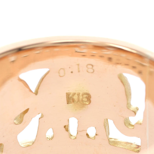 Other Elephant Motif Diamond 0.18ct 14 Unisex K18 YG Ring / Ring A Rank Used Silgrin