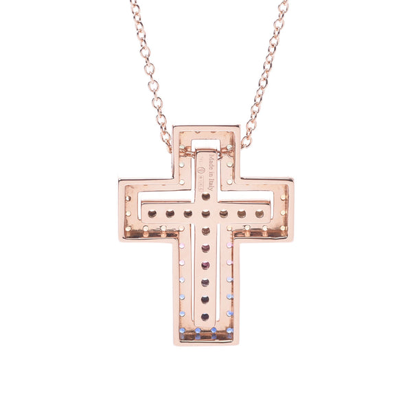 Damiani Damiani Bell Epoch Cross Necklace Unisex K18PG / Sapphire Necklace A-Rank Used Silgrin