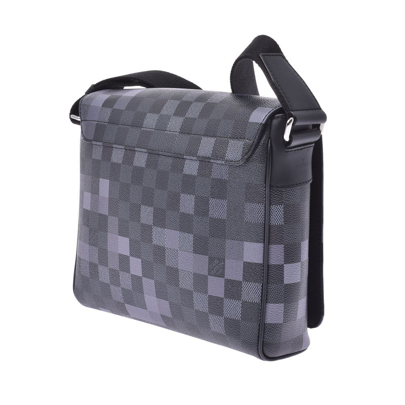 Louis Vuitton Graphite Pixel District PM NM 14137 Black/Grey Men's ...