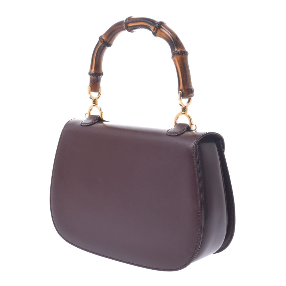 グッチバンブー 2WAYバッグ 茶 レディース ハンドバッグ GUCCI