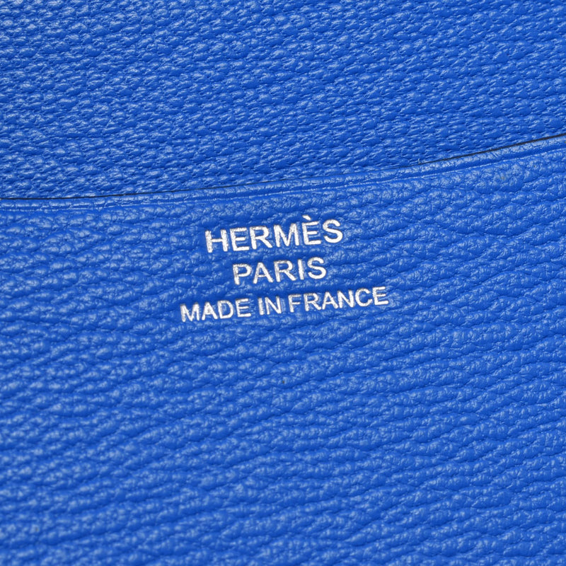 Hermes Hermes Agenda Mustard Blue Idora X Engraved (around 2016) Unisex Shaving Handbook Cover A-Rank Used Sinkjo
