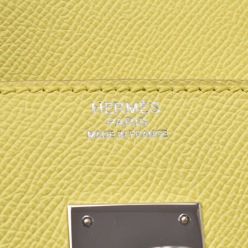 Hermes Hermes Burkin 30 Souffle Silver Bracket □ Q Immediate (around 2013) Women's Voepson Handbag A-rank used Silgrin