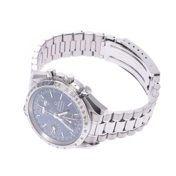 OMEGA Omega Speed ​​Master Triple Calendar 3521.80 Men SS Watch Automatic Blue Character A-Rank Used Sinkjo