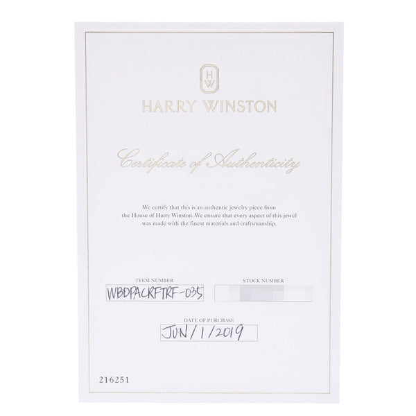 Harry Winston Harry Winston Traffic Accent Bandling No. 5 Ladies PT950 Platinum Dialing / Ring A Rank Used Silgrin