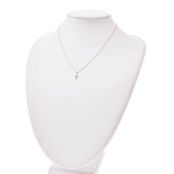 Other Sirena Azzurro Seiren Azuro Cross Motif Diamond 0.05ct Women's K18 YG Necklace A-Rank Used Silgrin