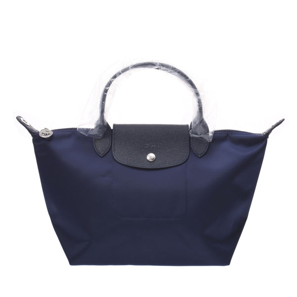 LongChamp LongChamp到达Neo 2way Bag Navy Silver Bracket L1512578006女式尼龙/皮革手提包新款SILGRIN