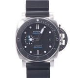 Officine Panerai Officene Panary Submarsible 2019 Model PAM00683 Men's SS / Rubber Watch Automatic Wound Black Table A-Rank Used Silgrin