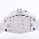 CHANEL Chanel J12 33mm 12P Diamond New H1628 Boys White Ceramic / SS Watch Quartz White Flat Full Technique A-Rank Used Sinkjo