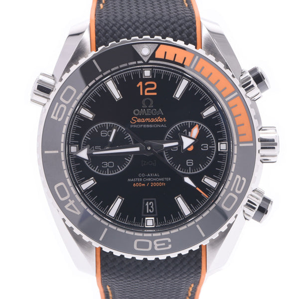 Omega Omega Seamaster 600行星海洋Chrono 215.32.46.51.01.001男士SS /橡胶手表自动伤口黑色桌A级使用SILGRIN