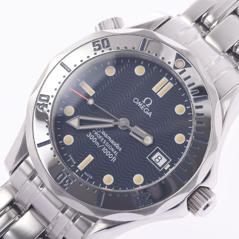 OMEGA オメガ シーマスター プロフェッショナル 2562.80 ボーイズ SS 腕時計 クオーツ ネイビー系文字盤 Aランク 中古 銀蔵